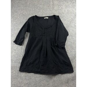 Vtg Y2K Vertigo Paris Women's S/M Sheer Embroidered Blouse Gothic Twilight 00s